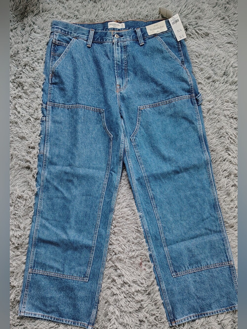 Abercrombie & Fitch The Slouchy Mid Rise Carpenter Women's Jeans Size 32 Regular